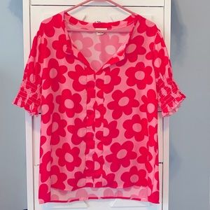 Bibi pink floral top